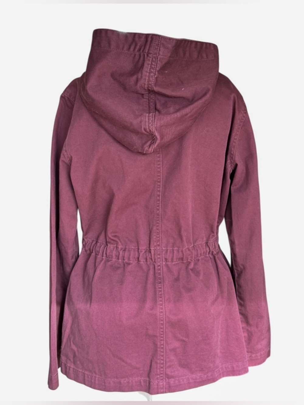 Loft Outlet Womens Plum Field Utility Jacket Cinch Tie Waist Cargo Pockets Sz S - Picture 2 of 9